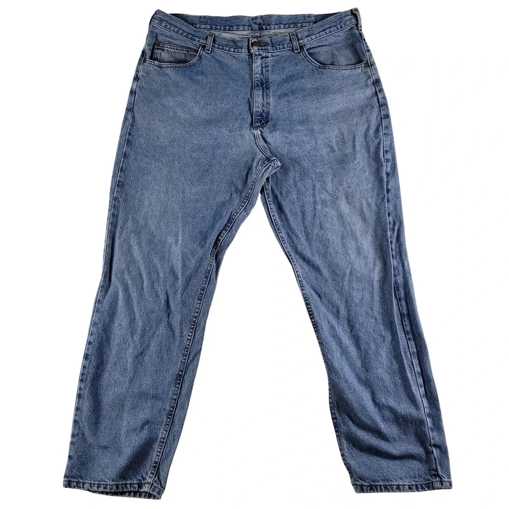 LL Bean‎ Double L Jeans Mens 42x32 Blue Excellent Straight Leg Denim Pants